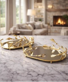 ZEYVE GALA OVAL 2-PIECE TRAY 24×31-31x36cm*6